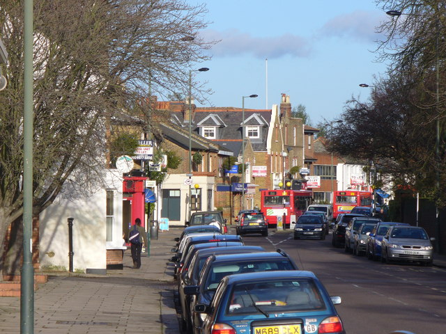 Hampton Hill High Street in Hampton Hill