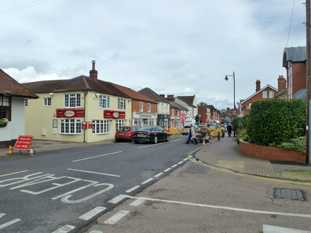 Bagshot High Street in Bagshot